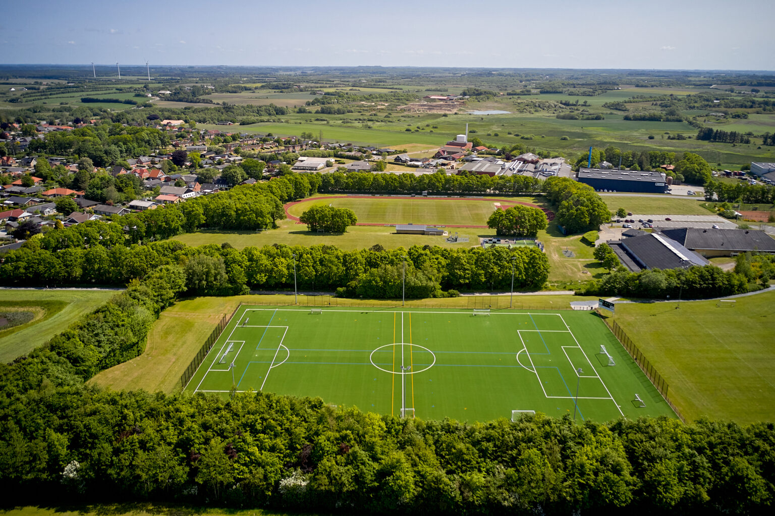 Drone billed fodboldbaner